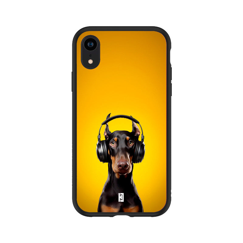 Funda iPhone XR Doberman