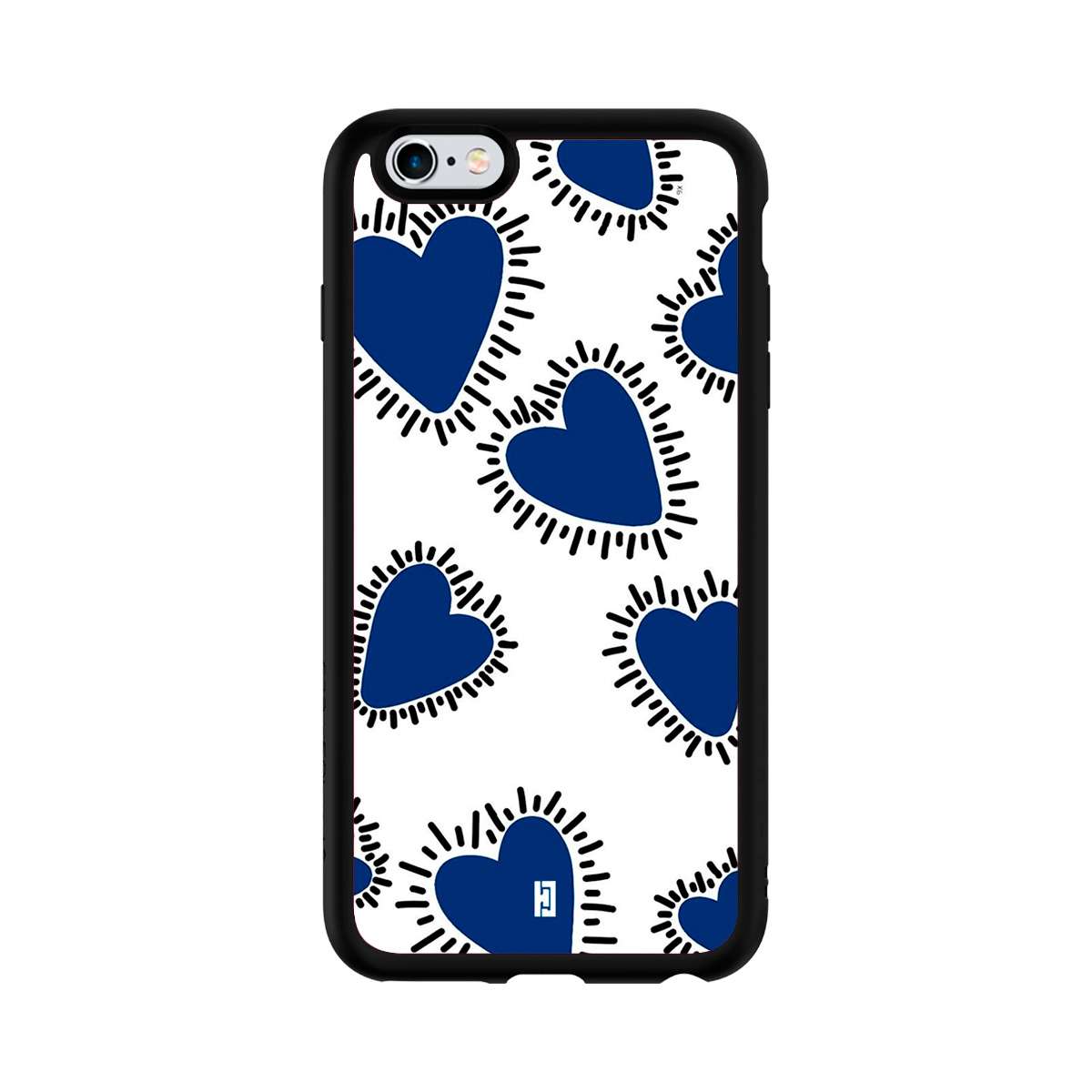 Funda iPhone 6 Corazones Azules