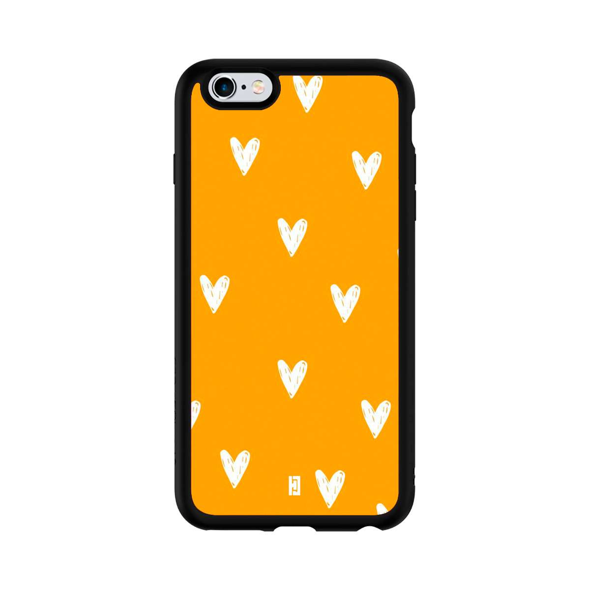 Funda iPhone 6 Corazones Amarillo