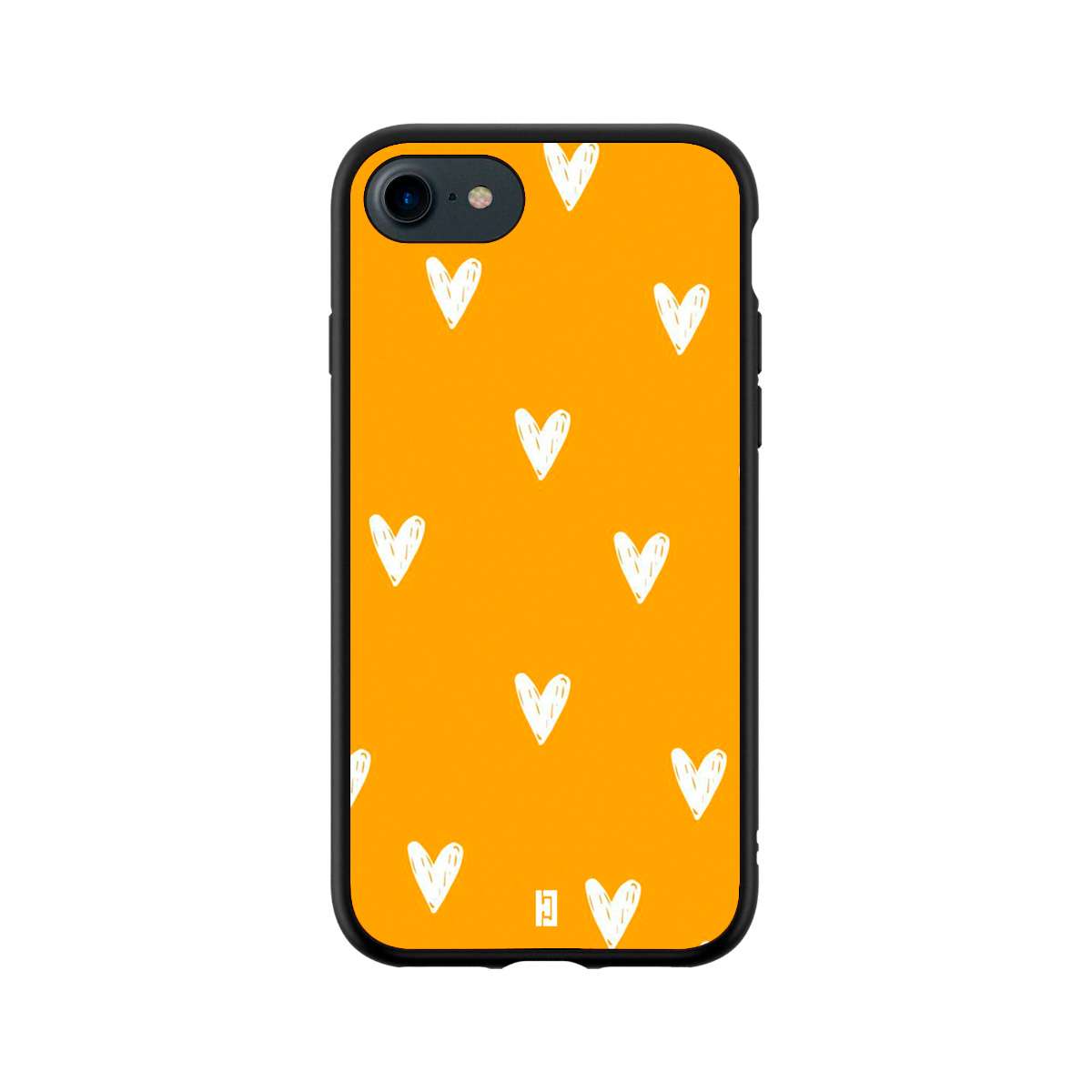 Funda iPhone 7 / 8 Corazones Amarillo