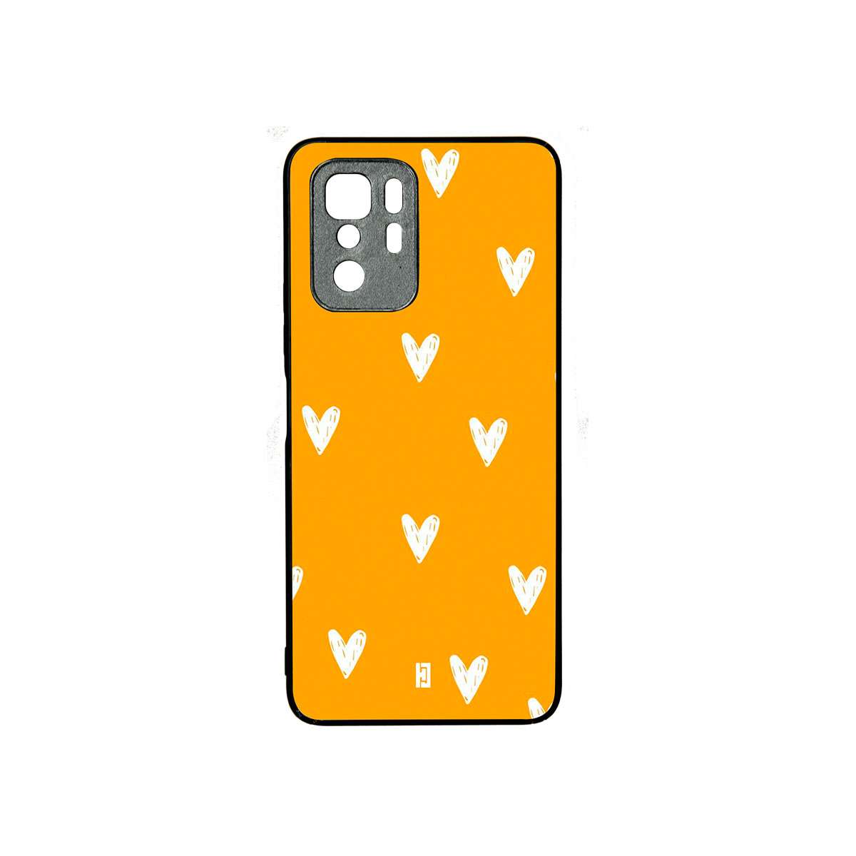 Funda Poco X3 GT Corazones Amarillo