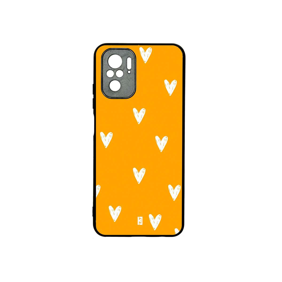 Funda Redmi Note 10 Corazones Amarillo