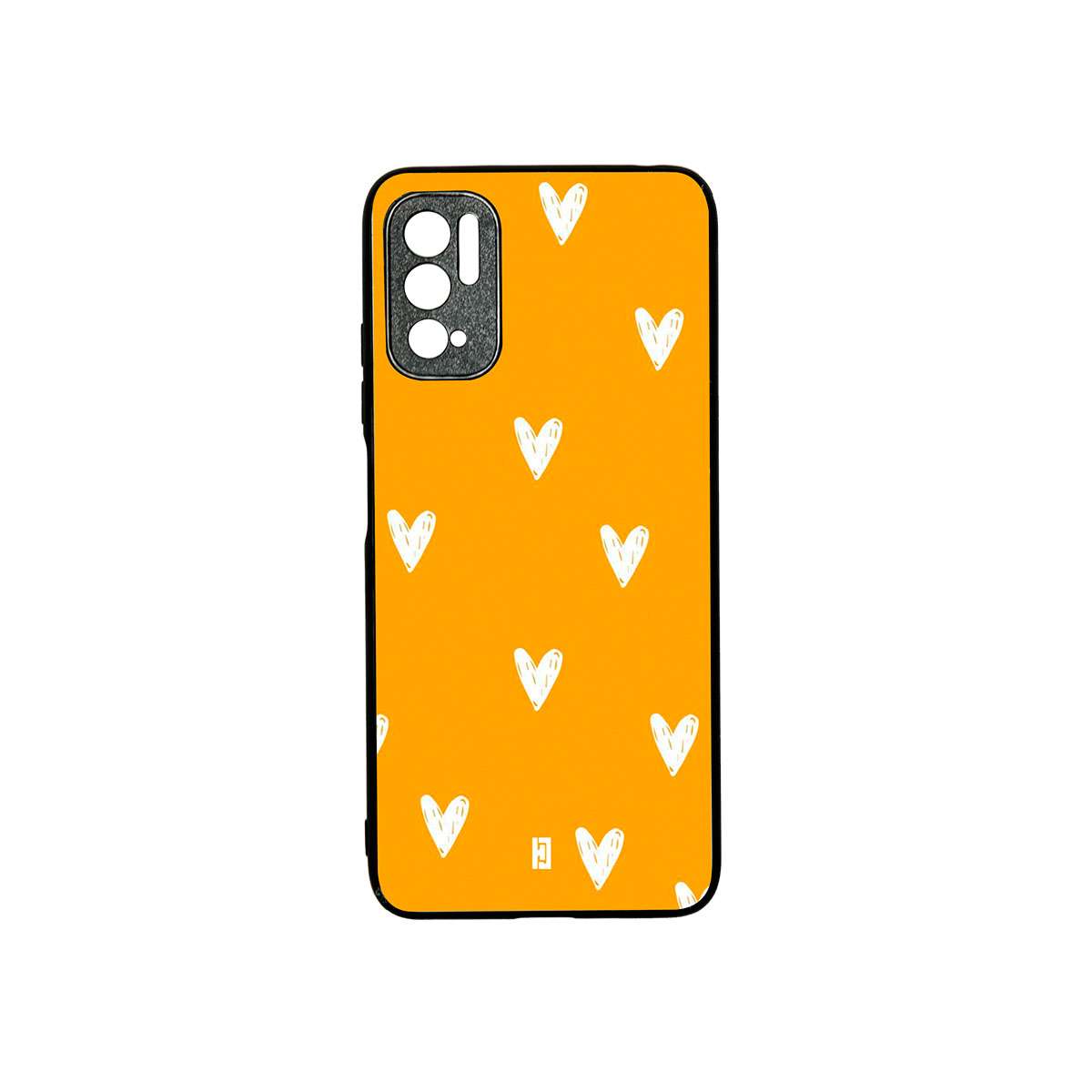 Funda Redmi Note 10 5G Corazones Amarillo