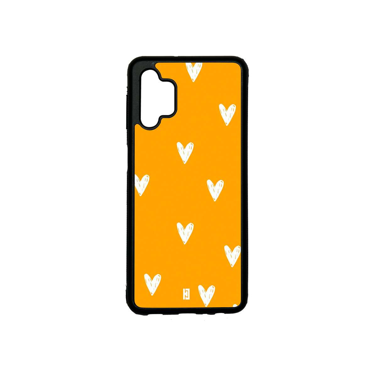 Funda Samsung Galaxy A32 Corazones Amarillo