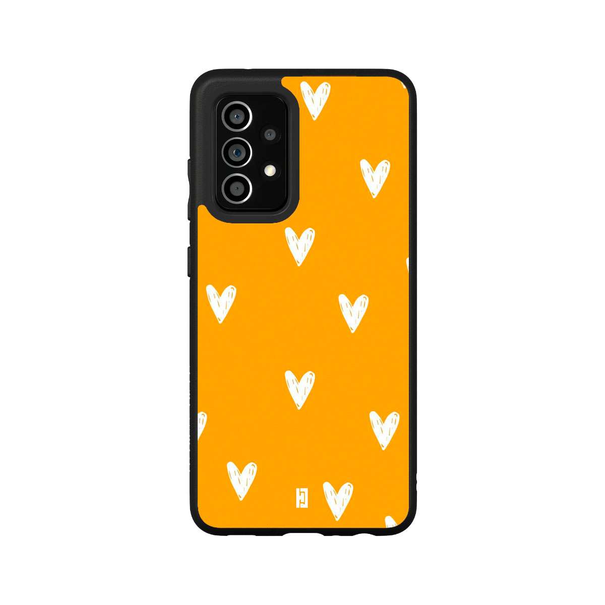 Funda Samsung Galaxy A52/52S Corazones Amarillo