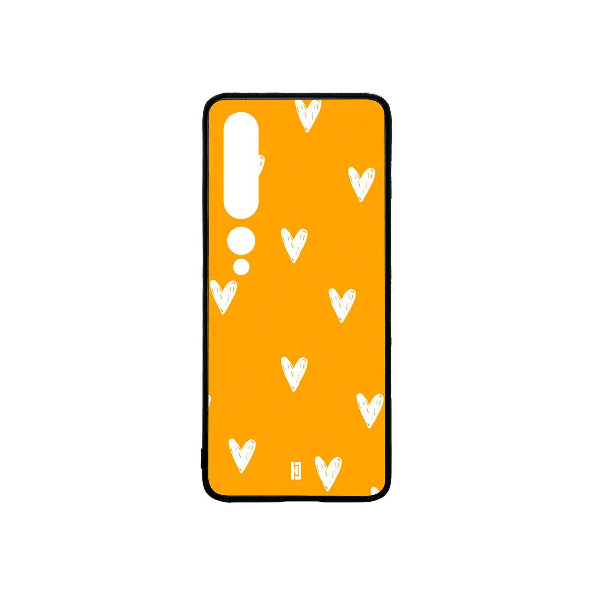 Funda Xiaomi 10 Pro Corazones Amarillo