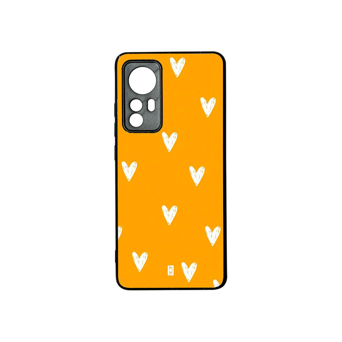 Funda Xiaomi 12/12X Corazones Amarillo