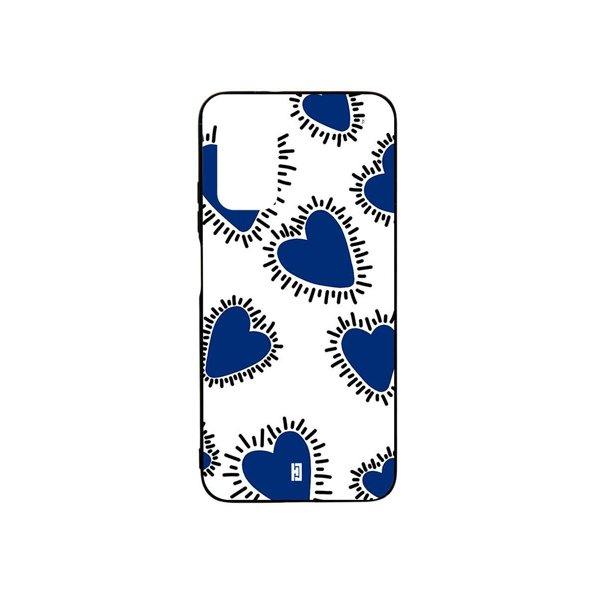 Funda Poco M3 Corazones Azules