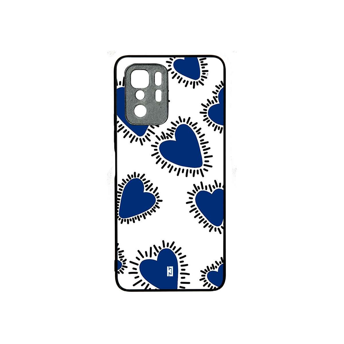 Funda Poco X3 GT Corazones Azules