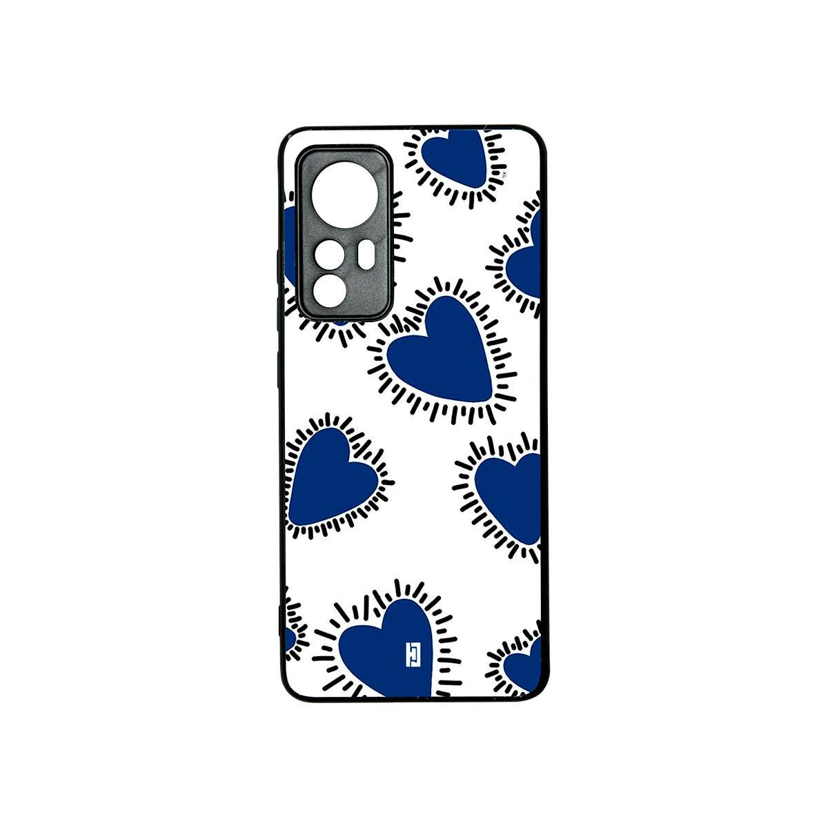 Funda Xiaomi 12/12X Corazones Azules