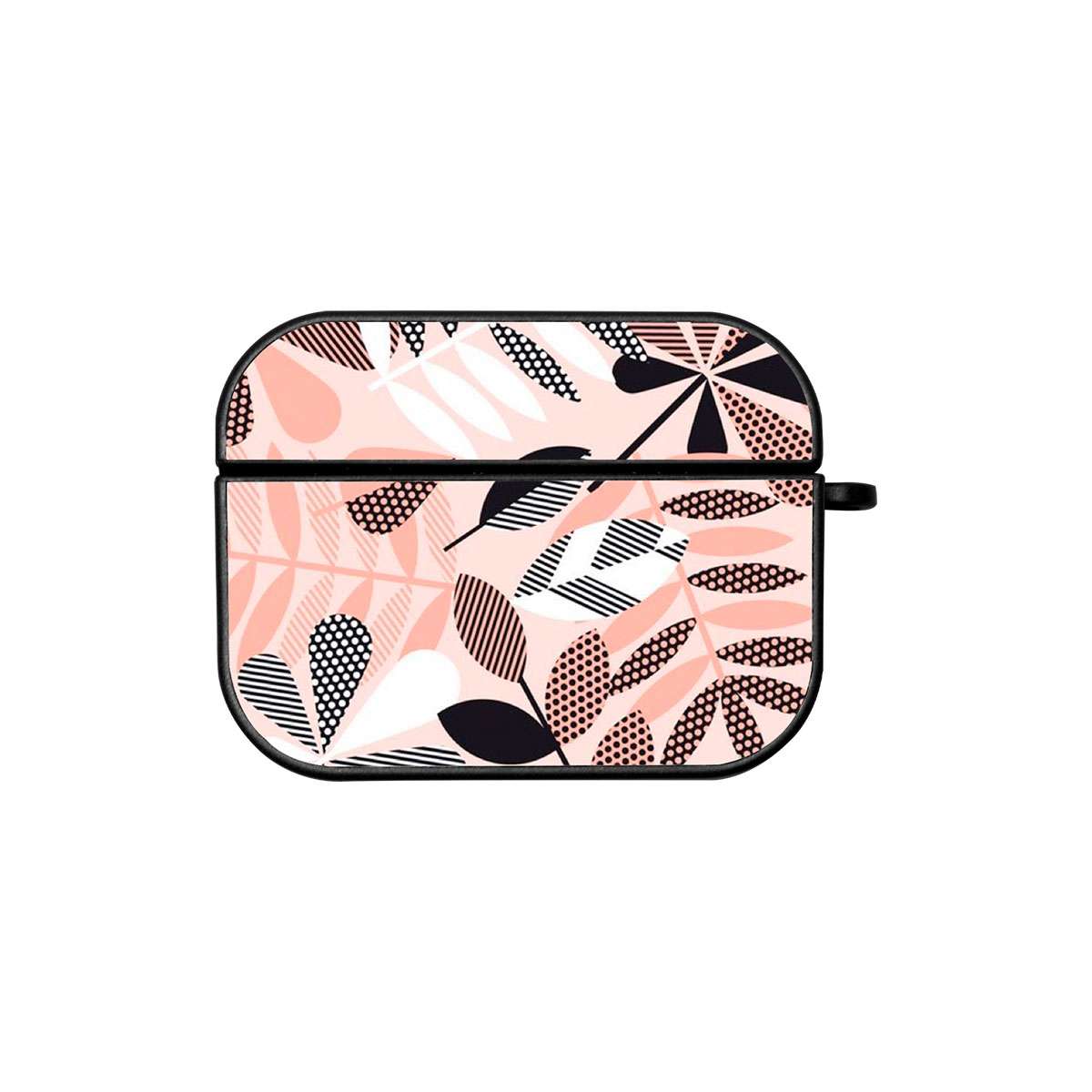 Funda Negra AirPods Pro Floral