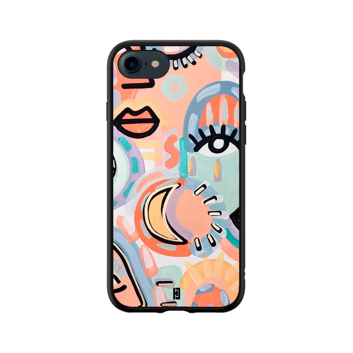 Funda iPhone 7 / 8 Pintura Caras