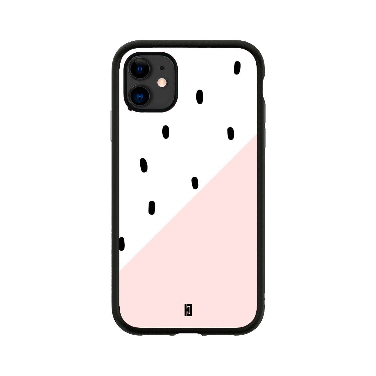 Funda iPhone 11 Puntos Rosas