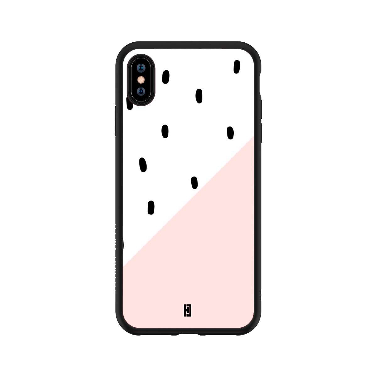 Funda iPhone X/XS Max Puntos Rosas