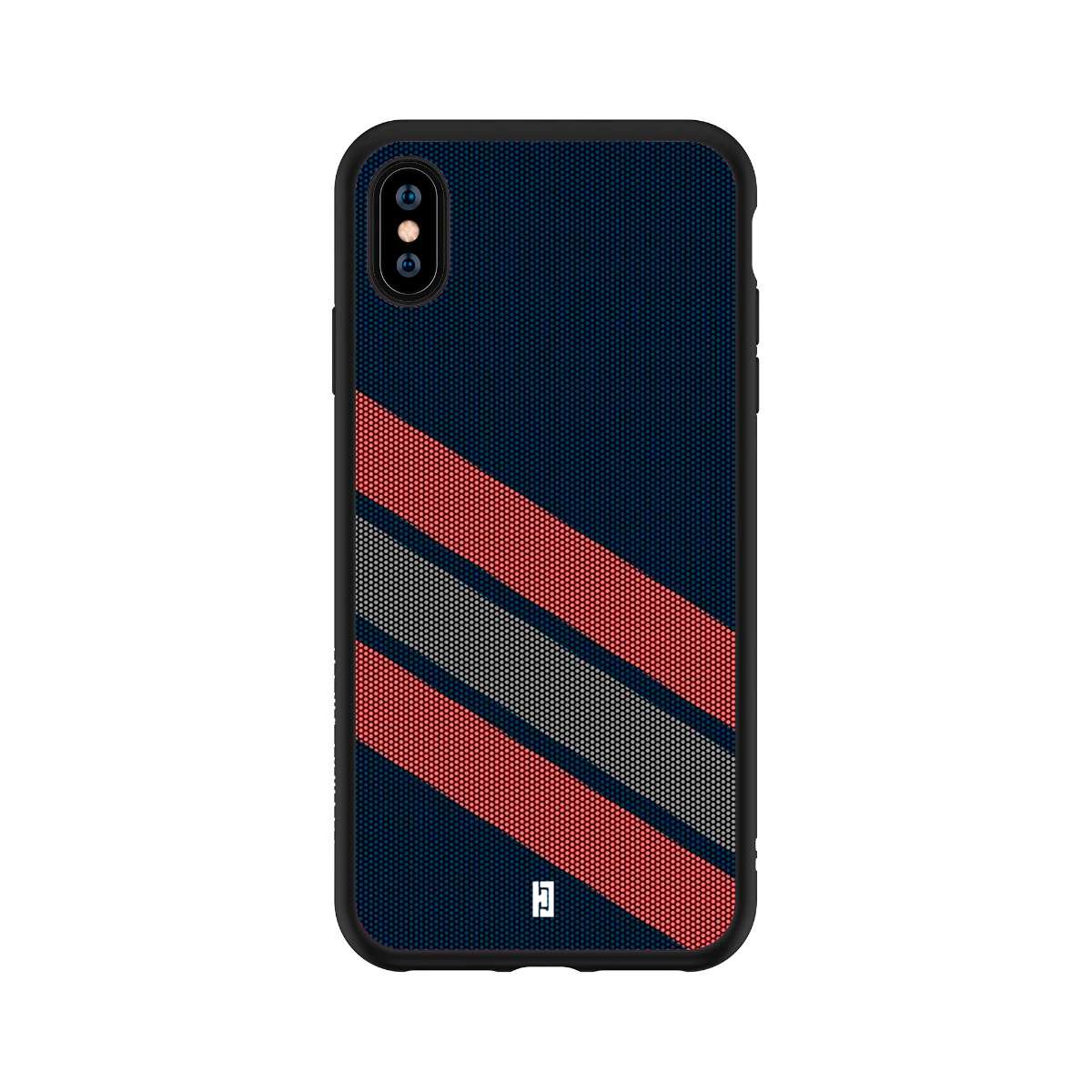 Funda iPhone X/XS Rayas Azul